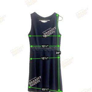 Elegant Navy Blue Sleeveless Dress